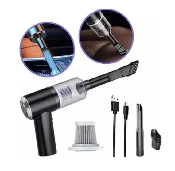 🧹 مكنسة محمولة متعددة الاستعمالات تنظيف قوي وسريع في أي مكان